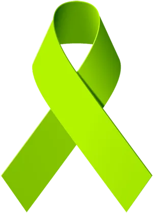 Green Awareness Ribbon PNG Image
