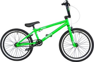 Green B M X Bike Profile PNG Image