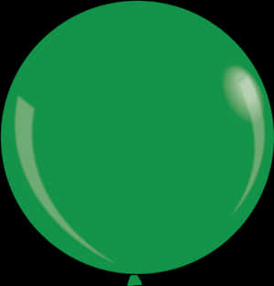 Green Balloon Simple Background PNG image with transparent background