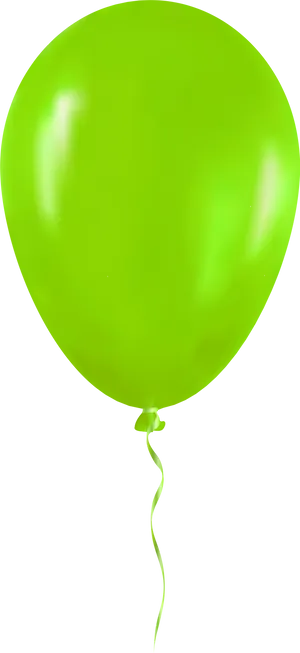 Green Balloon Transparent Background PNG Image