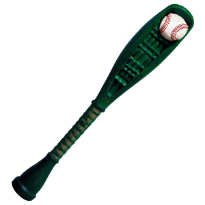 Green Baseball Bat PNG yfv49 PNG