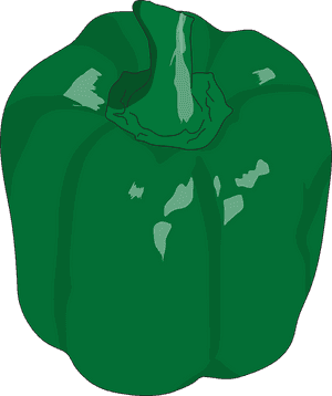 Green Pepper, Vegetable, Vegetarian, Green, Food - Bell Pepper, HD Png Download PNG with transparent background