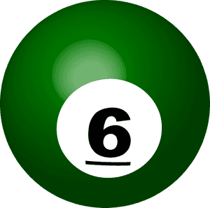 Billiard Ball Transparent Background Png - 6 Ball Pool Png, Png Download PNG image with transparent background