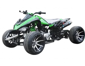 Green Black A T V Quad Bike PNG Image