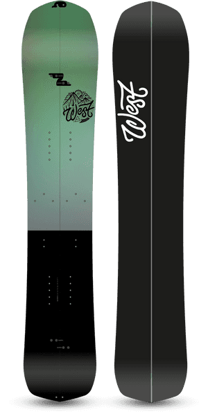 Green Black Snowboard Design PNG image with transparent background