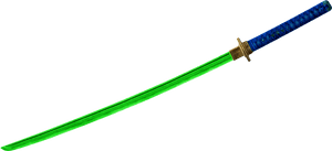 Green Blade Katana PNG