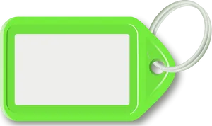 Green Blank Price Tag PNG Image