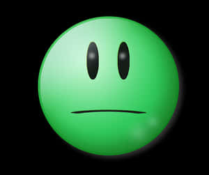Green Bored Emoji PNG image with transparent background