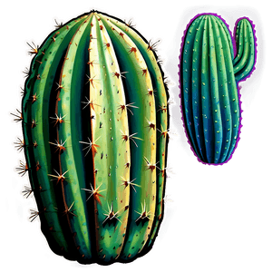 Green Cactus Sticker PNG 05252024 PNG