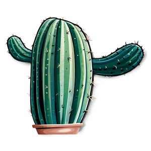 Green Cactus Sticker PNG gep84 PNG