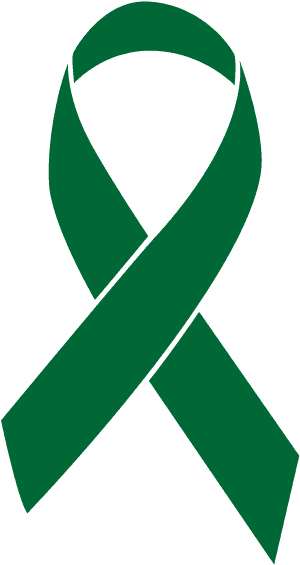 Emerald Green Colored Liver Cancer Ribbon - Breast Cancer Ribbon Png, Transparent Png PNG with transparent background