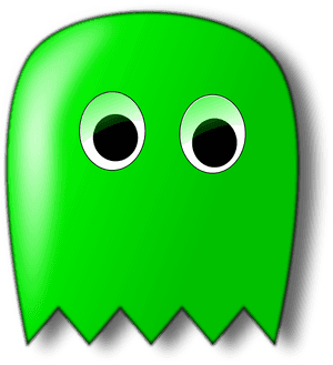 Pacman Green Art 555px - Pac Man Green Ghost, HD Png Download PNG image with transparent background