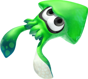 Nintendo Switch Splatoon 2 Squid , Png Download - Green Splatoon 2 Squid, Transparent Png PNG