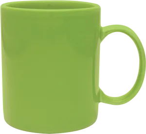 Green Ceramic Mug PNG Image