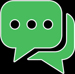 Green Chat Bubble Graphic PNG image with transparent background