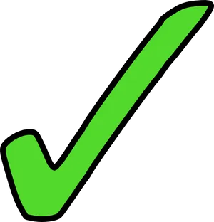 Green Check Mark Graphic PNG Image