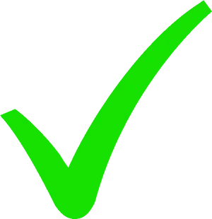 Green Check Mark Graphic PNG Image