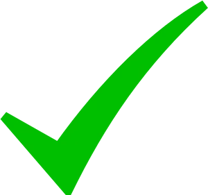 Green Check Mark Graphic PNG Image