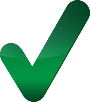 Green Check Mark Graphic PNG Image