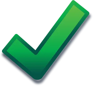 Green Check Mark Graphic PNG Image