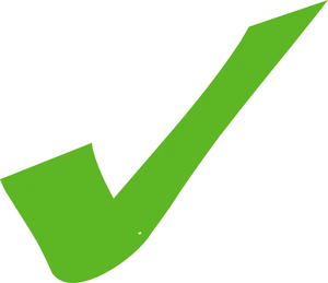 Green Check Mark Graphic PNG Image