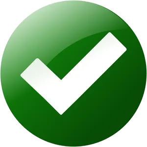 Green Check Mark Icon PNG Image