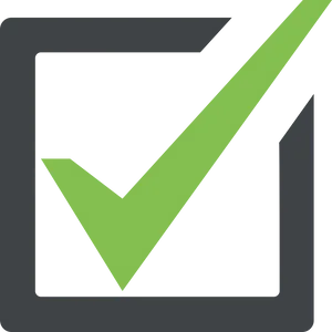 Green Check Mark Icon PNG Image