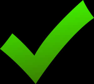 Check Mark - Clear Background Green Check Mark PNG