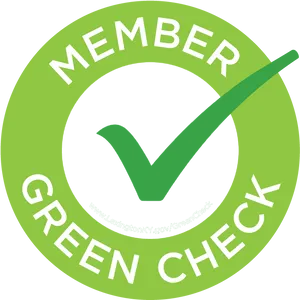 Green Check Membership Verification Badge PNG Image