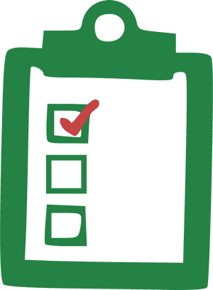 Green Checklist Icon PNG image with transparent background