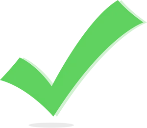 Green Checkmark Graphic PNG Image