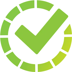 Green Checkmark Loading Icon PNG Image