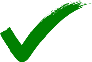 Green Checkmark Paint Splash PNG Image