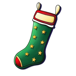 Green Christmas Stocking Png Jdh PNG Image