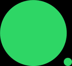 Green Circleson Black Background PNG with transparent background