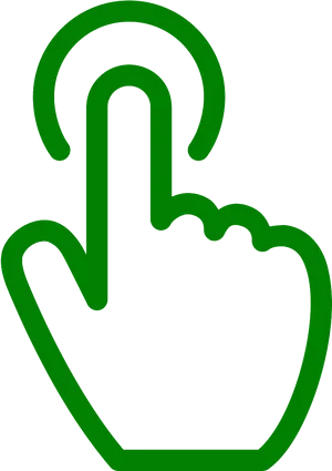 Green Click Icon PNG Image