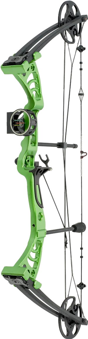 Green Compound Bow PNG Image