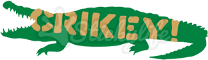Crikey Steve Irwin Crocodile Decal - Saltwater Crocodile, HD Png Download PNG image with transparent background