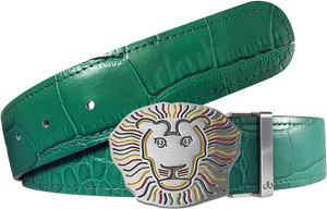 John Daly Crocodile Leather Belt In Green - Belt, HD Png Download PNG image with transparent background