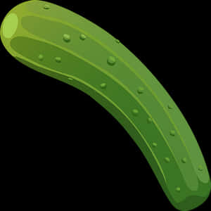 Green Cucumber Illustration PNG image with transparent background