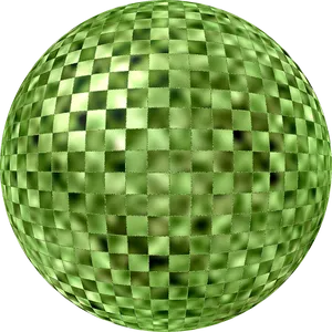 Green Disco Ball Texture PNG Image