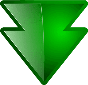 Down Arrow Green - Down Double Arrow Green Png, Transparent Png PNG with transparent background