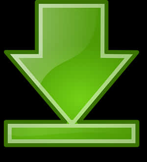 Green Download Icon PNG image with transparent background