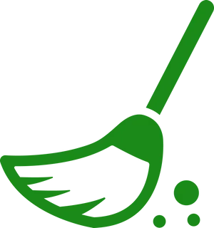 Green Dustpan Icon PNG Image