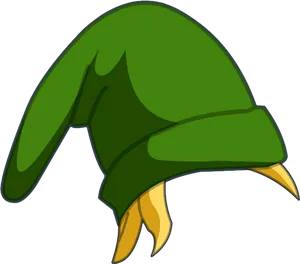 Green Eagle Cartoon Cap PNG Image