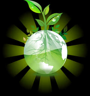 Green Earth Ecology Concept PNG image with transparent background