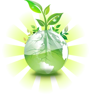 Green Earth Ecology Concept PNG Image