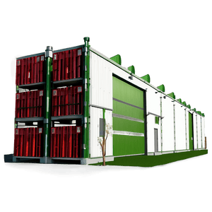 Green Eco-Friendly Warehouse PNG jyu40 PNG image with transparent background