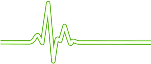 Green Electrocardiogram Pulse Wave PNG Image