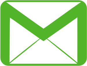 Green Email Icon PNG Image